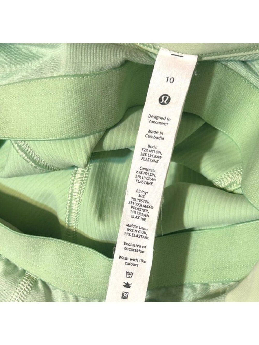 Lululemon Ribbed Yoga Bodysuit 10 Creamy Mint Athleisure EUC - Picture 6 of 10